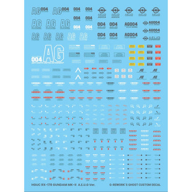 G-Rework CD-H193 Premium Decal for HG Gundam Mk-2 (A.E.U.G.)